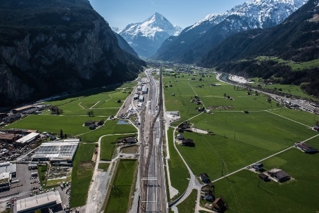 Gotthard Base Tunnel in Switzerland